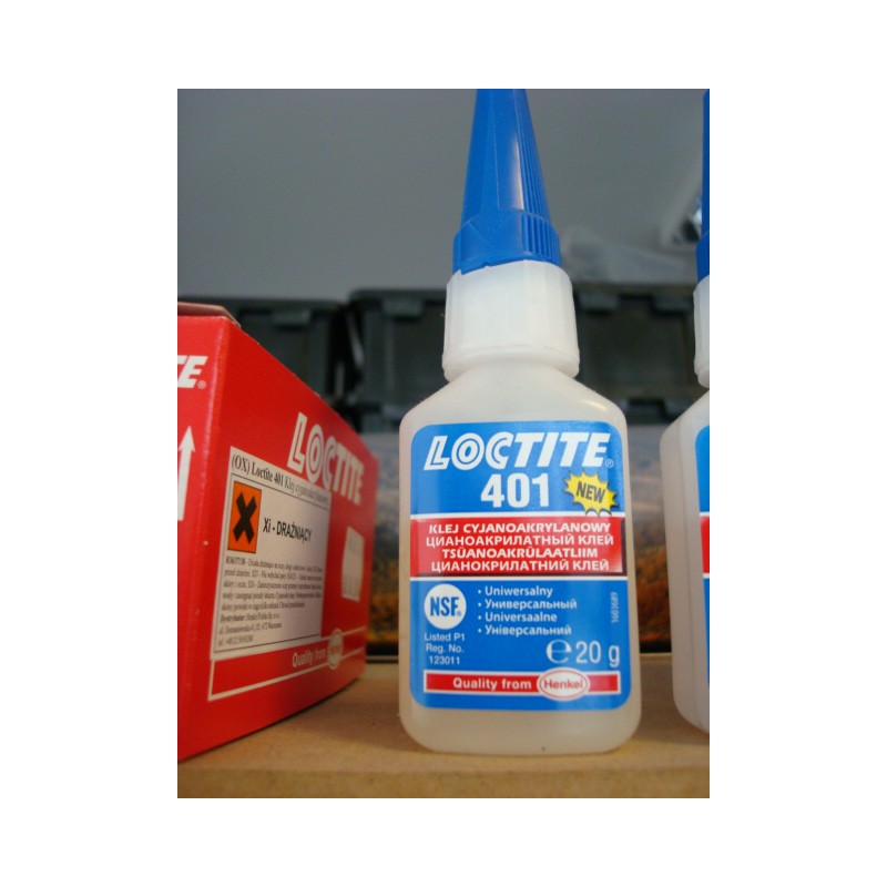 Loctite 401 Super Glue For Metal, Rubber, Ceramic Leather 15-Pack 20g 
